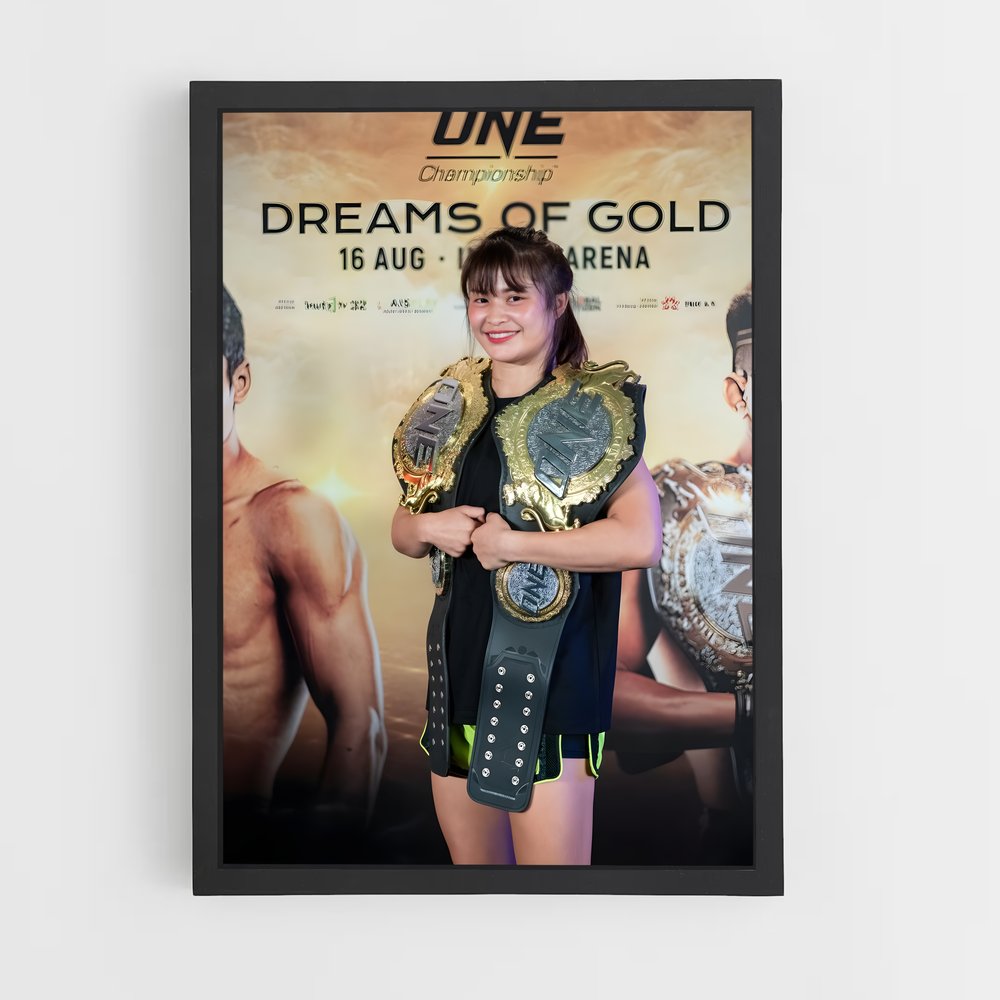 Poster Champion d'Or – affiche MMA (vue 2)